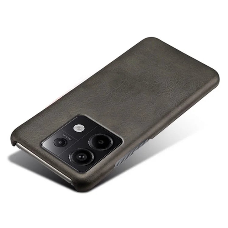 For Xiaomi Redmi Note 13 Pro 5G / Poco X6 5G Case Calf Texture Anti-Scratch PU+PC Phone Shell