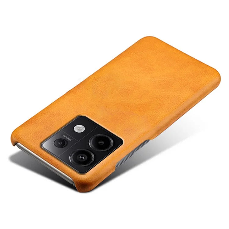 For Xiaomi Redmi Note 13 Pro 5G / Poco X6 5G Case Calf Texture Anti-Scratch PU+PC Phone Shell