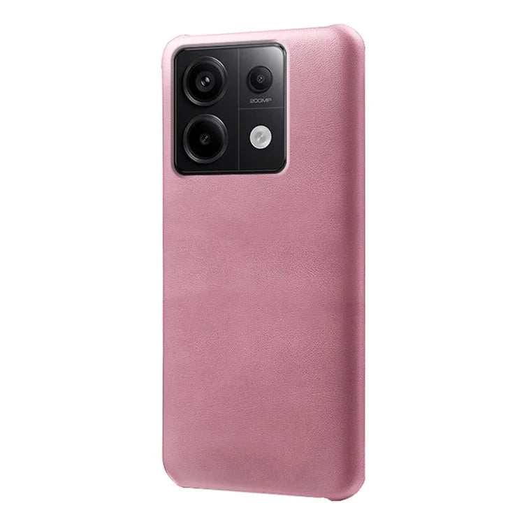 For Xiaomi Redmi Note 13 Pro 5G / Poco X6 5G Case Calf Texture Anti-Scratch PU+PC Phone Shell