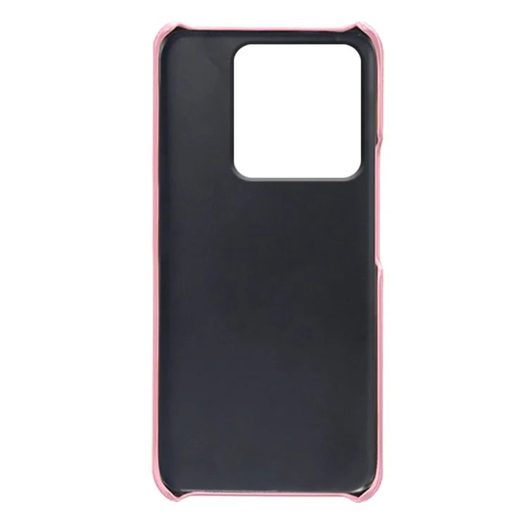 For Xiaomi Redmi Note 13 Pro 5G / Poco X6 5G Case Calf Texture Anti-Scratch PU+PC Phone Shell