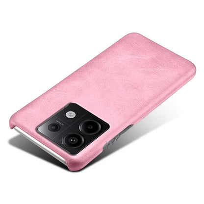 For Xiaomi Redmi Note 13 Pro 5G / Poco X6 5G Case Calf Texture Anti-Scratch PU+PC Phone Shell