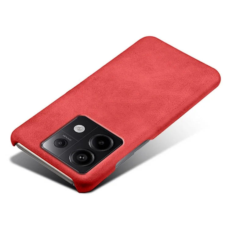 For Xiaomi Redmi Note 13 Pro 5G / Poco X6 5G Case Calf Texture Anti-Scratch PU+PC Phone Shell