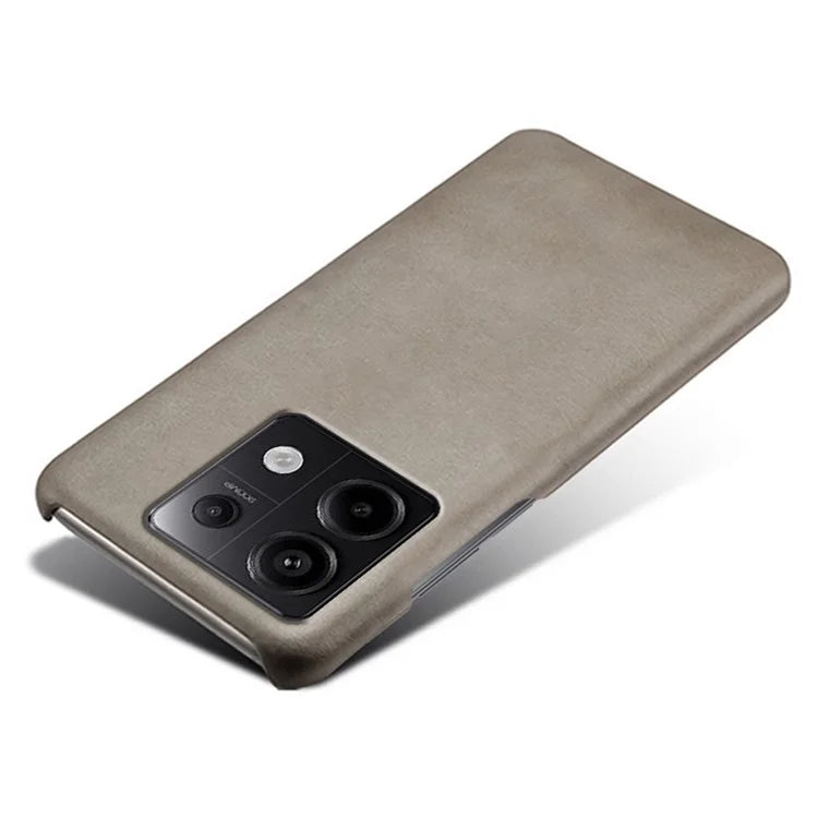 For Xiaomi Redmi Note 13 Pro 5G / Poco X6 5G Case Calf Texture Anti-Scratch PU+PC Phone Shell