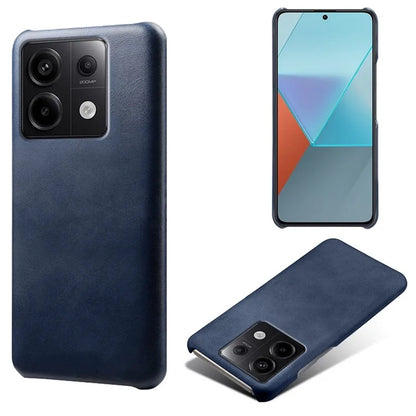 For Xiaomi Redmi Note 13 Pro 5G / Poco X6 5G Case Calf Texture Anti-Scratch PU+PC Phone Shell