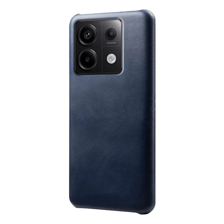 For Xiaomi Redmi Note 13 Pro 5G / Poco X6 5G Case Calf Texture Anti-Scratch PU+PC Phone Shell