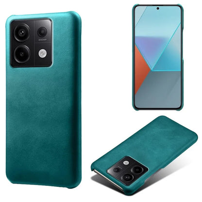 For Xiaomi Redmi Note 13 Pro 5G / Poco X6 5G Case Calf Texture Anti-Scratch PU+PC Phone Shell