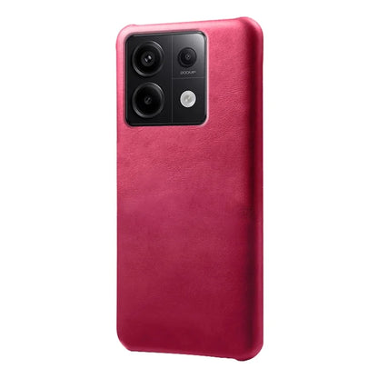 For Xiaomi Redmi Note 13 Pro 5G / Poco X6 5G Case Calf Texture Anti-Scratch PU+PC Phone Shell