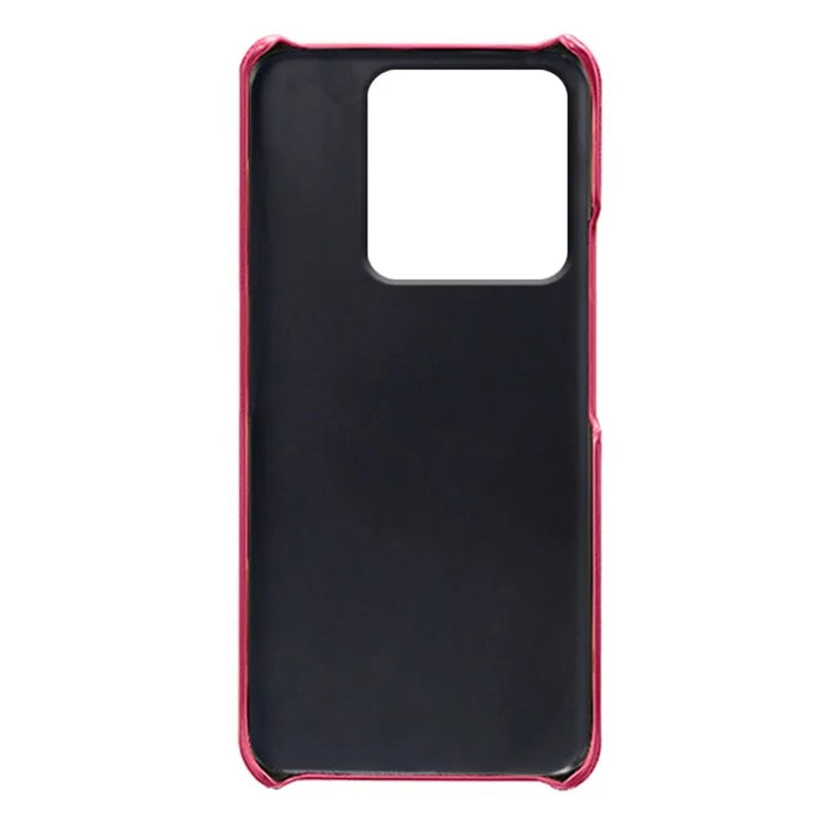 For Xiaomi Redmi Note 13 Pro 5G / Poco X6 5G Case Calf Texture Anti-Scratch PU+PC Phone Shell