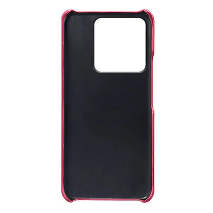 For Xiaomi Redmi Note 13 Pro 5G / Poco X6 5G Case Calf Texture Anti-Scratch PU+PC Phone Shell