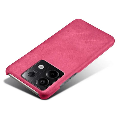 For Xiaomi Redmi Note 13 Pro 5G / Poco X6 5G Case Calf Texture Anti-Scratch PU+PC Phone Shell