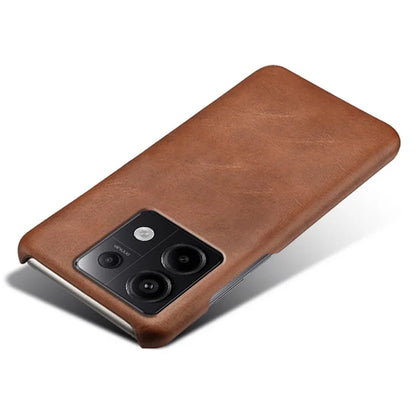 For Xiaomi Redmi Note 13 Pro 5G / Poco X6 5G Case Calf Texture Anti-Scratch PU+PC Phone Shell