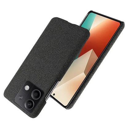 Ultra-light Phone Cover for Xiaomi Redmi Note 13 5G Case Shockproof Cloth+PC Shell