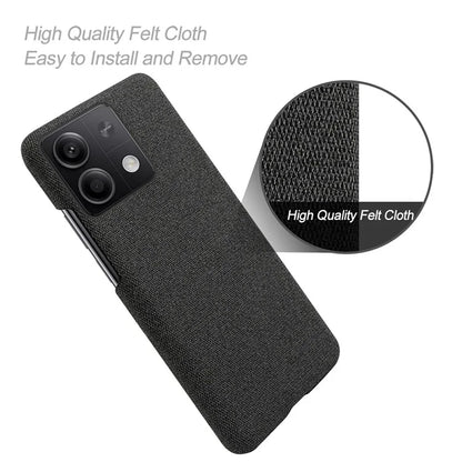Ultra-light Phone Cover for Xiaomi Redmi Note 13 5G Case Shockproof Cloth+PC Shell
