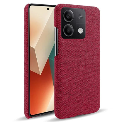 Ultra-light Phone Cover for Xiaomi Redmi Note 13 5G Case Shockproof Cloth+PC Shell