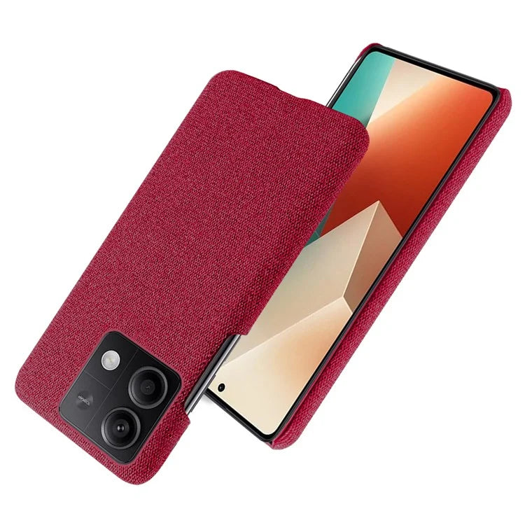 Ultra-light Phone Cover for Xiaomi Redmi Note 13 5G Case Shockproof Cloth+PC Shell