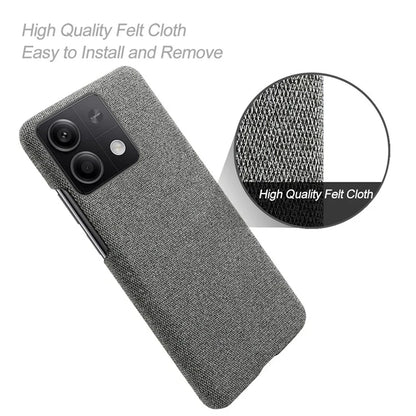 Ultra-light Phone Cover for Xiaomi Redmi Note 13 5G Case Shockproof Cloth+PC Shell
