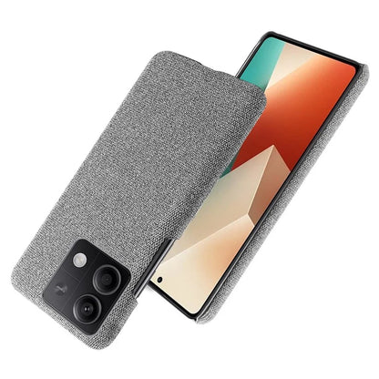 Ultra-light Phone Cover for Xiaomi Redmi Note 13 5G Case Shockproof Cloth+PC Shell