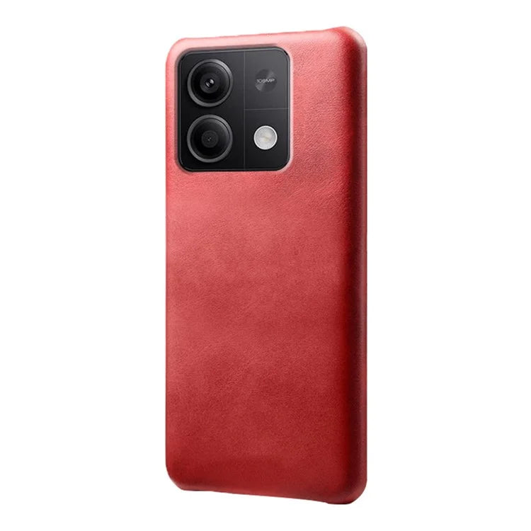 For Xiaomi Redmi Note 13 5G Case Calf Texture Anti-Drop PU+PC Phone Shell