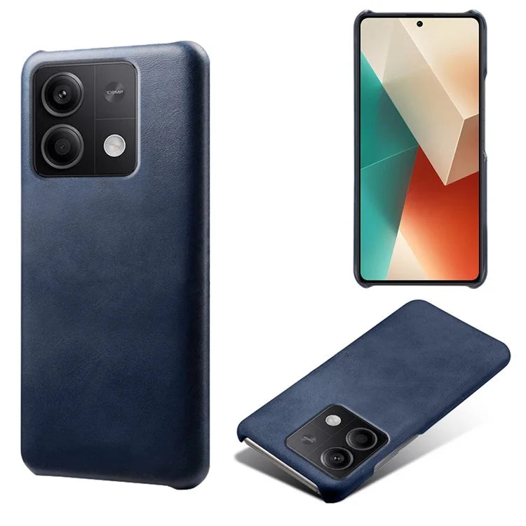 For Xiaomi Redmi Note 13 5G Case Calf Texture Anti-Drop PU+PC Phone Shell