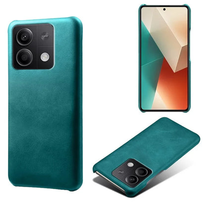 For Xiaomi Redmi Note 13 5G Case Calf Texture Anti-Drop PU+PC Phone Shell