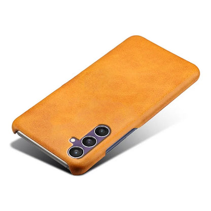 For Samsung Galaxy S23 FE Case PU Leather + PC Anti-Scratch Calf Texture Phone Cover