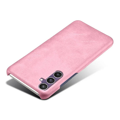 For Samsung Galaxy S23 FE Case PU Leather + PC Anti-Scratch Calf Texture Phone Cover