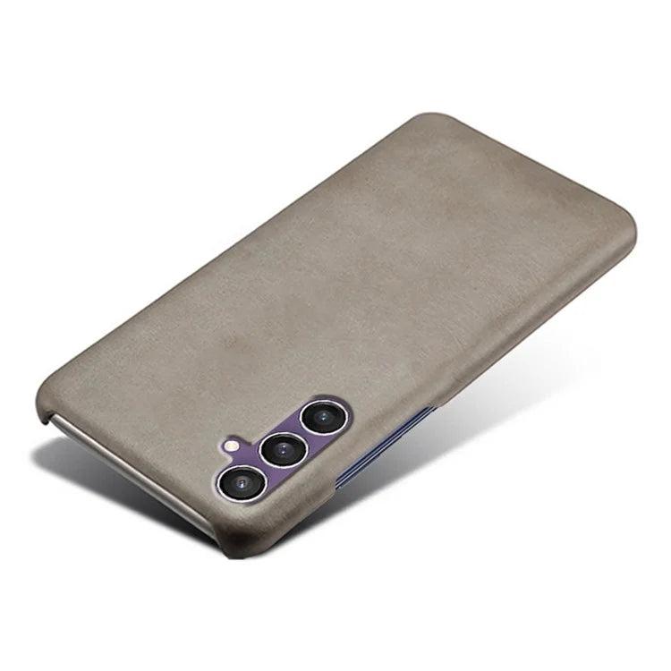 For Samsung Galaxy S23 FE Case PU Leather + PC Anti-Scratch Calf Texture Phone Cover