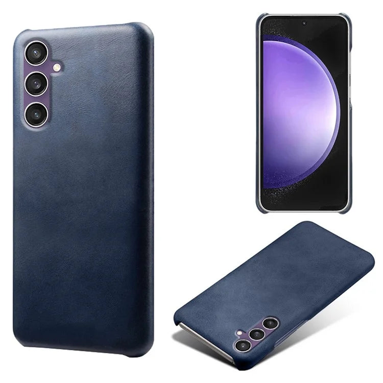 For Samsung Galaxy S23 FE Case PU Leather + PC Anti-Scratch Calf Texture Phone Cover