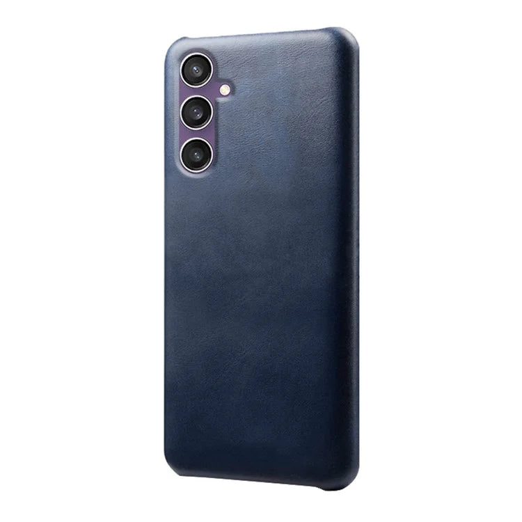 For Samsung Galaxy S23 FE Case PU Leather + PC Anti-Scratch Calf Texture Phone Cover