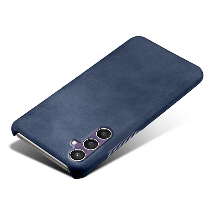 For Samsung Galaxy S23 FE Case PU Leather + PC Anti-Scratch Calf Texture Phone Cover