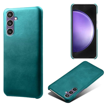 For Samsung Galaxy S23 FE Case PU Leather + PC Anti-Scratch Calf Texture Phone Cover