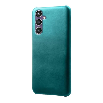For Samsung Galaxy S23 FE Case PU Leather + PC Anti-Scratch Calf Texture Phone Cover