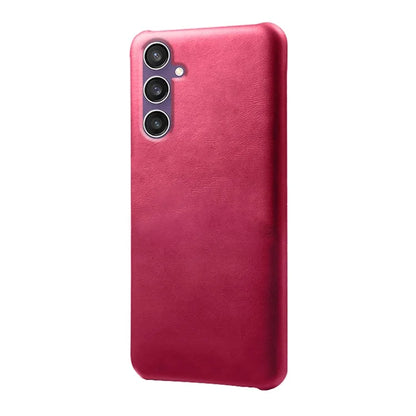 For Samsung Galaxy S23 FE Case PU Leather + PC Anti-Scratch Calf Texture Phone Cover