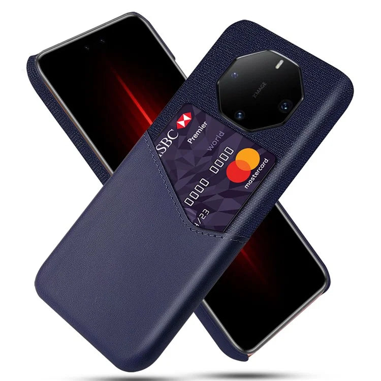 For Huawei Mate 60 RS Ultimate Case Cloth Texture PU Leather+PC Shockproof Phone Protector