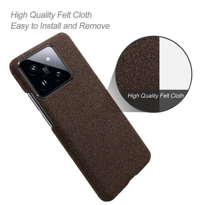 For Xiaomi 14 Pro Anti-Scratch Phone Case Cloth+PC Shell Phone Cover
