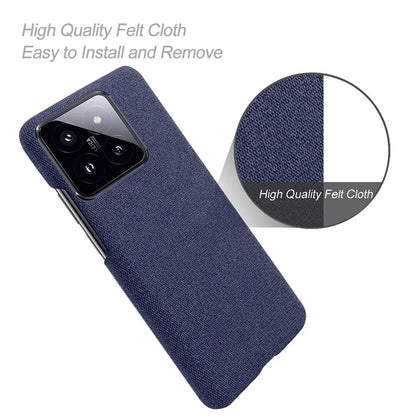Slim Smartphone Cover for Xiaomi 14 Case Shockproof Cloth+PC Phone Shell