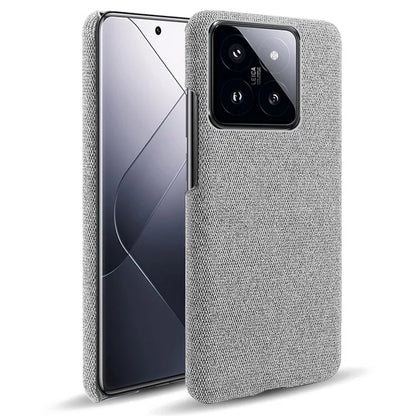 Slim Smartphone Cover for Xiaomi 14 Case Shockproof Cloth+PC Phone Shell