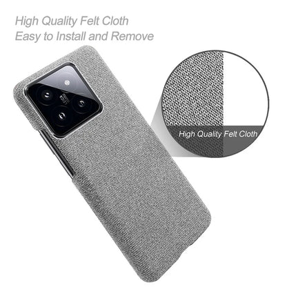 Slim Smartphone Cover for Xiaomi 14 Case Shockproof Cloth+PC Phone Shell