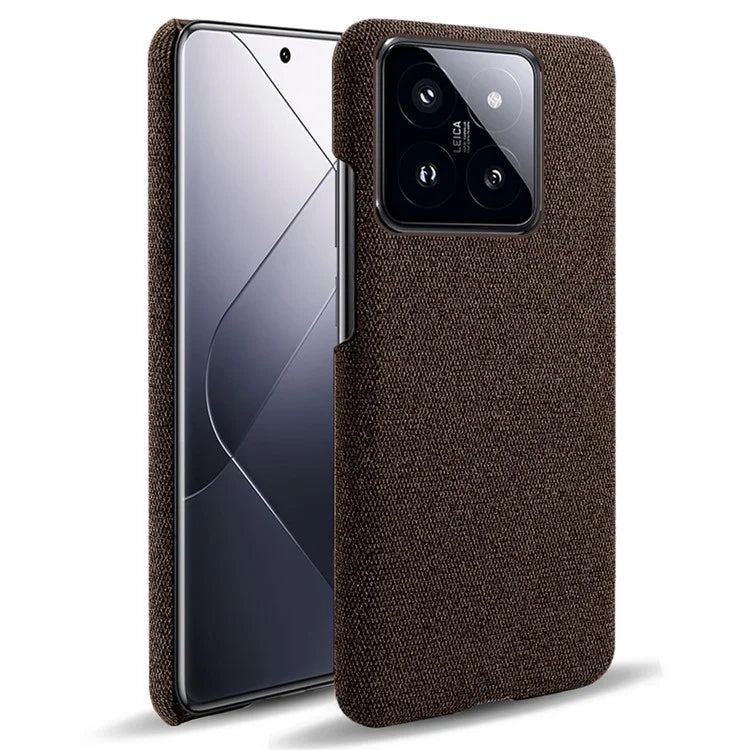 Slim Smartphone Cover for Xiaomi 14 Case Shockproof Cloth+PC Phone Shell
