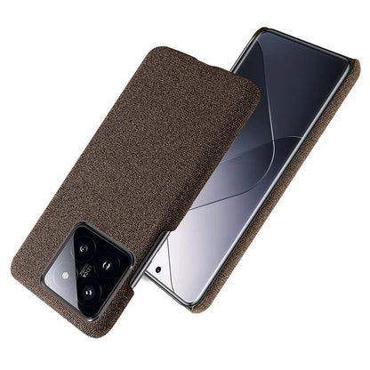 Slim Smartphone Cover for Xiaomi 14 Case Shockproof Cloth+PC Phone Shell