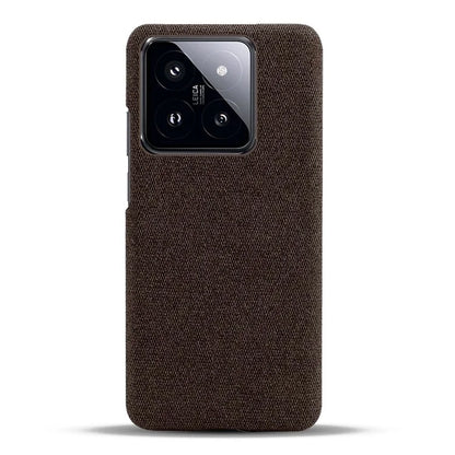 Slim Smartphone Cover for Xiaomi 14 Case Shockproof Cloth+PC Phone Shell