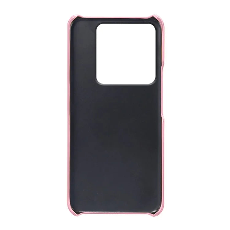 For Xiaomi 14 Case Dual Card Slots PU Leather Coated PC Protective Phone Cover