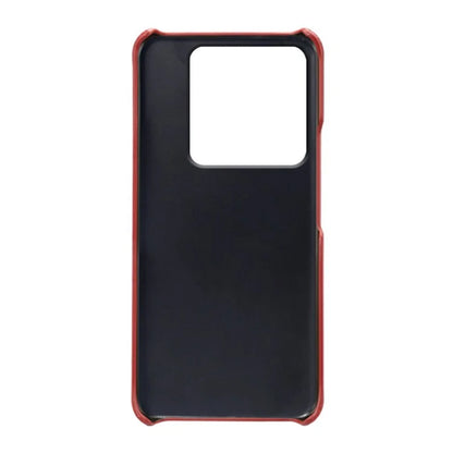 For Xiaomi 14 Case Dual Card Slots PU Leather Coated PC Protective Phone Cover
