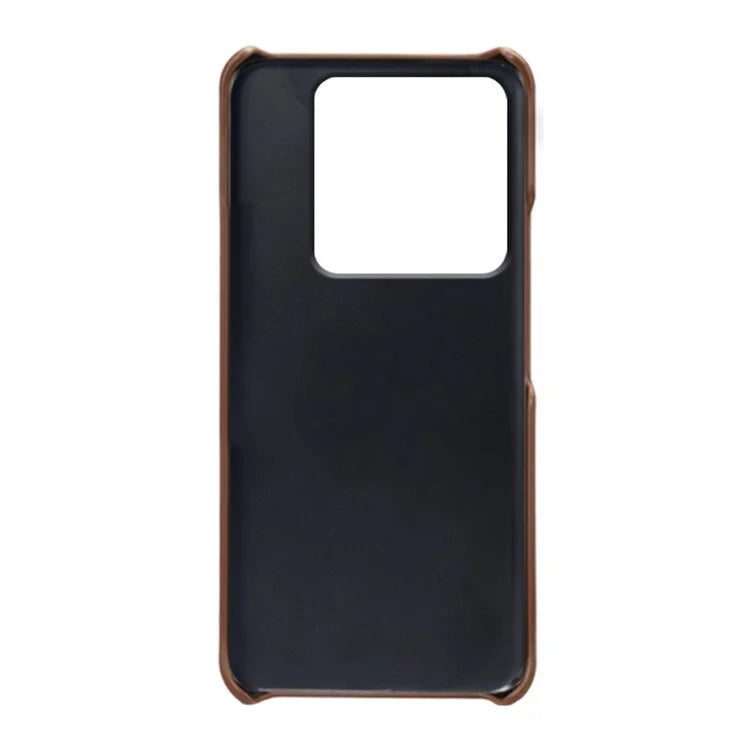 For Xiaomi 14 Case Dual Card Slots PU Leather Coated PC Protective Phone Cover
