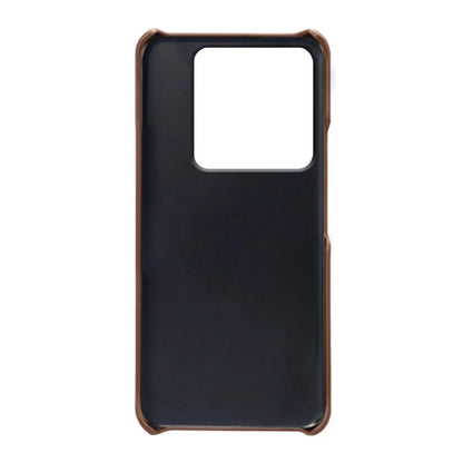 For Xiaomi 14 Case Dual Card Slots PU Leather Coated PC Protective Phone Cover