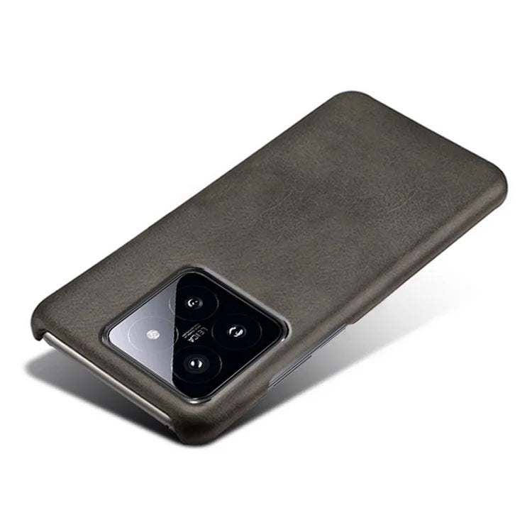 For Xiaomi 14 Case Calf Texture PU Leather + PC Phone Shockproof Cover