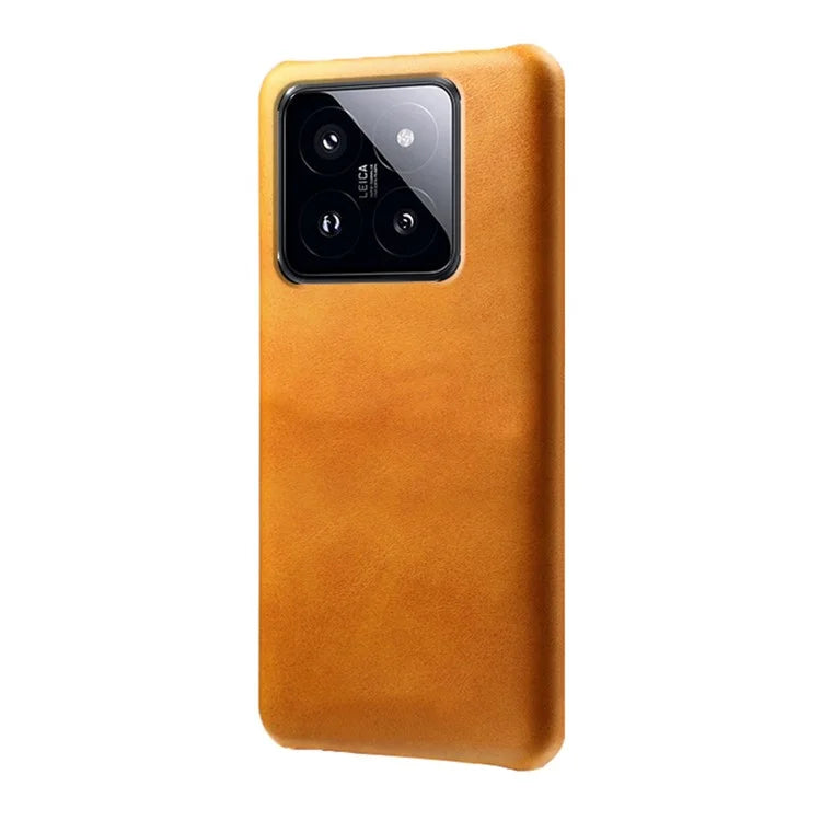 For Xiaomi 14 Case Calf Texture PU Leather + PC Phone Shockproof Cover