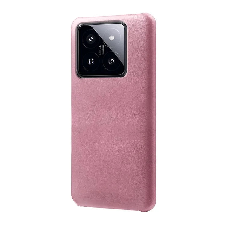 For Xiaomi 14 Case Calf Texture PU Leather + PC Phone Shockproof Cover