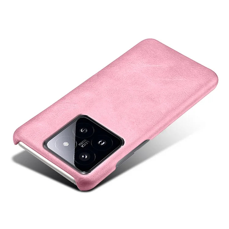 For Xiaomi 14 Case Calf Texture PU Leather + PC Phone Shockproof Cover
