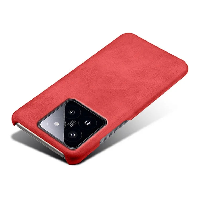 For Xiaomi 14 Case Calf Texture PU Leather + PC Phone Shockproof Cover